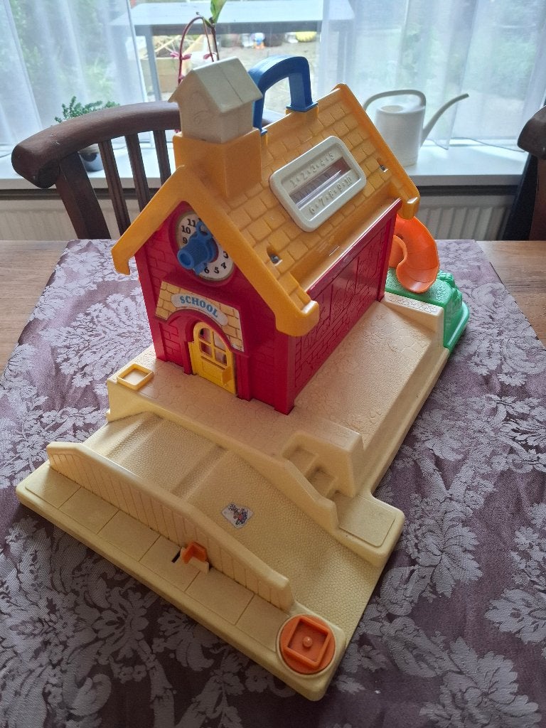 Fisher price schoolhuis, Ophalen of Verzenden, Gebruikt, Speelset