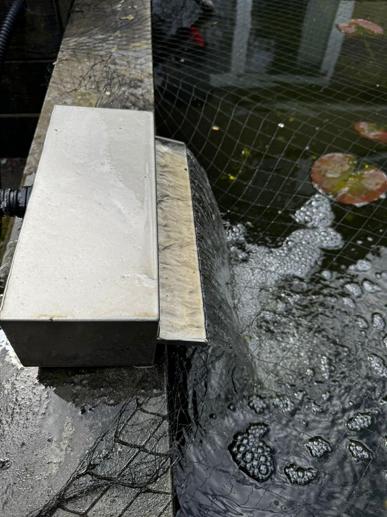 RVS Waterval element voor bij de vijver, Tuin en Terras, Ophalen, Gebruikt