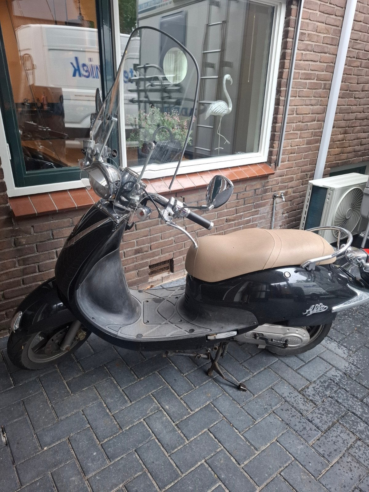 Sym Allo scooter - Zwart, Fietsen en Brommers, Scooters | SYM, Ophalen, Gebruikt, Allo, Benzine