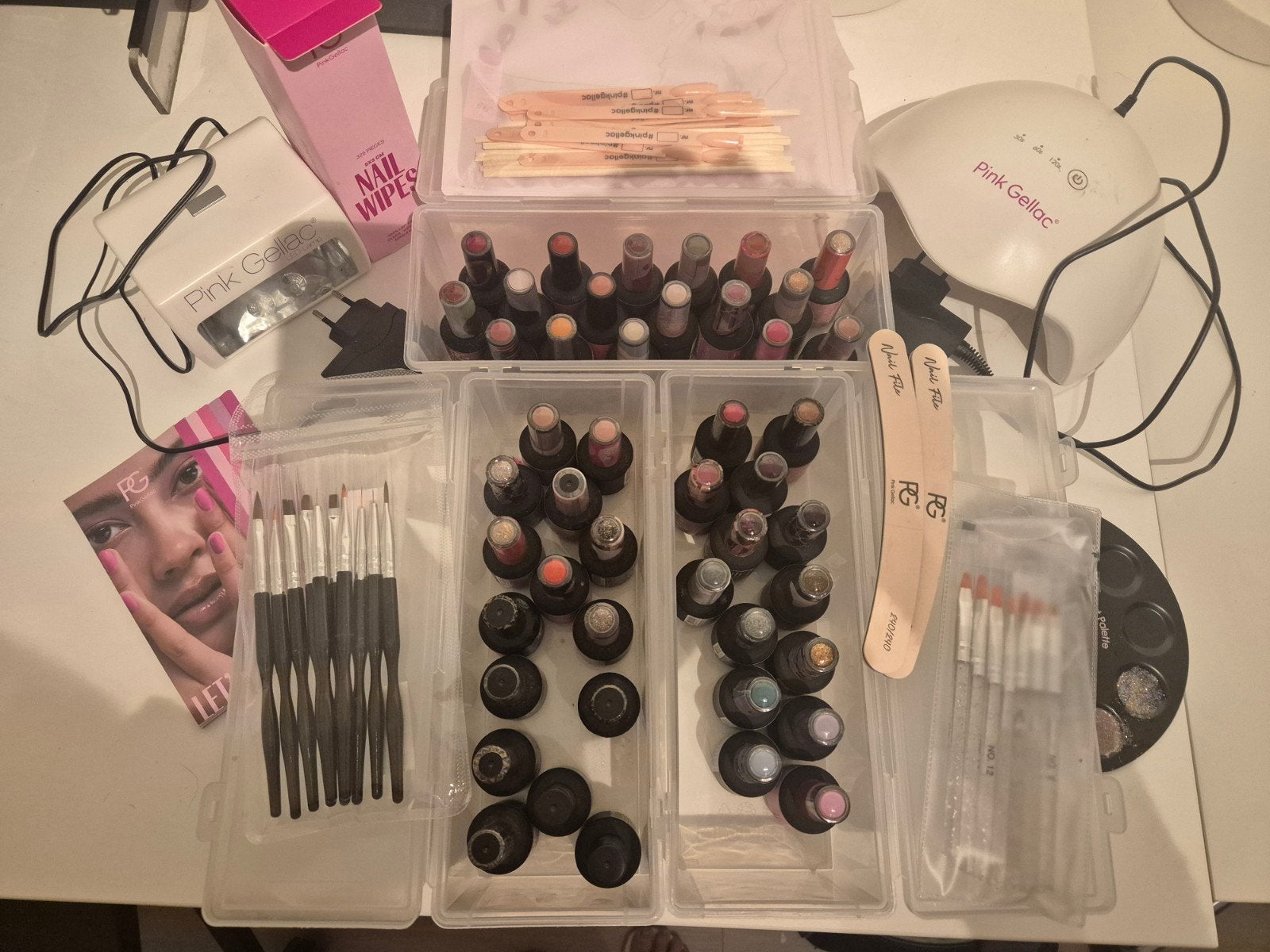 Pink Gellac gellak starterspakket met veel extra's, Ophalen of Verzenden, Zo goed als nieuw, Overige kleuren