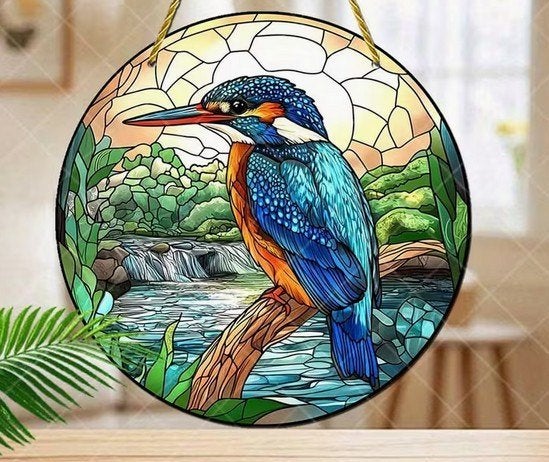 Raamhanger ijsvogel ( kleurrijk ), Verzenden, Nieuw