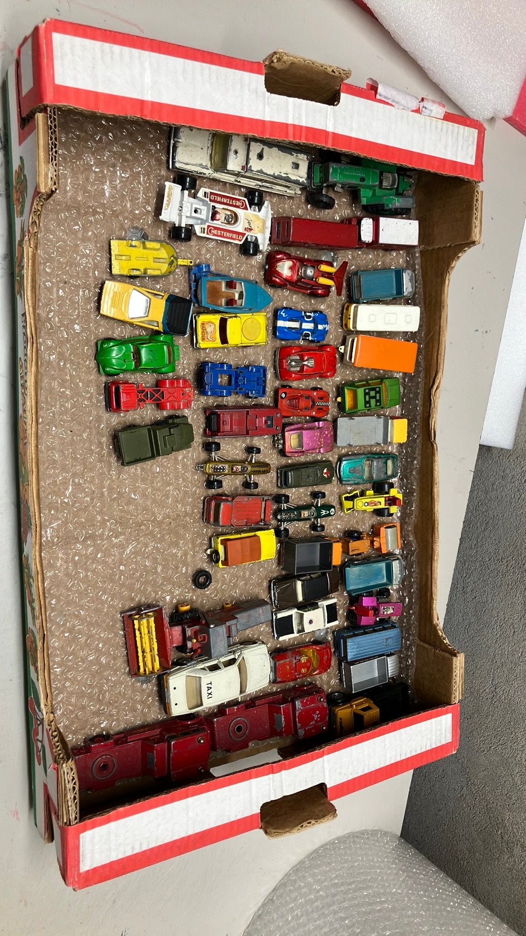 Grote collectie vintage speelgoedauto's (Matchbox/Hot Wheels, Ophalen of Verzenden, Gebruikt