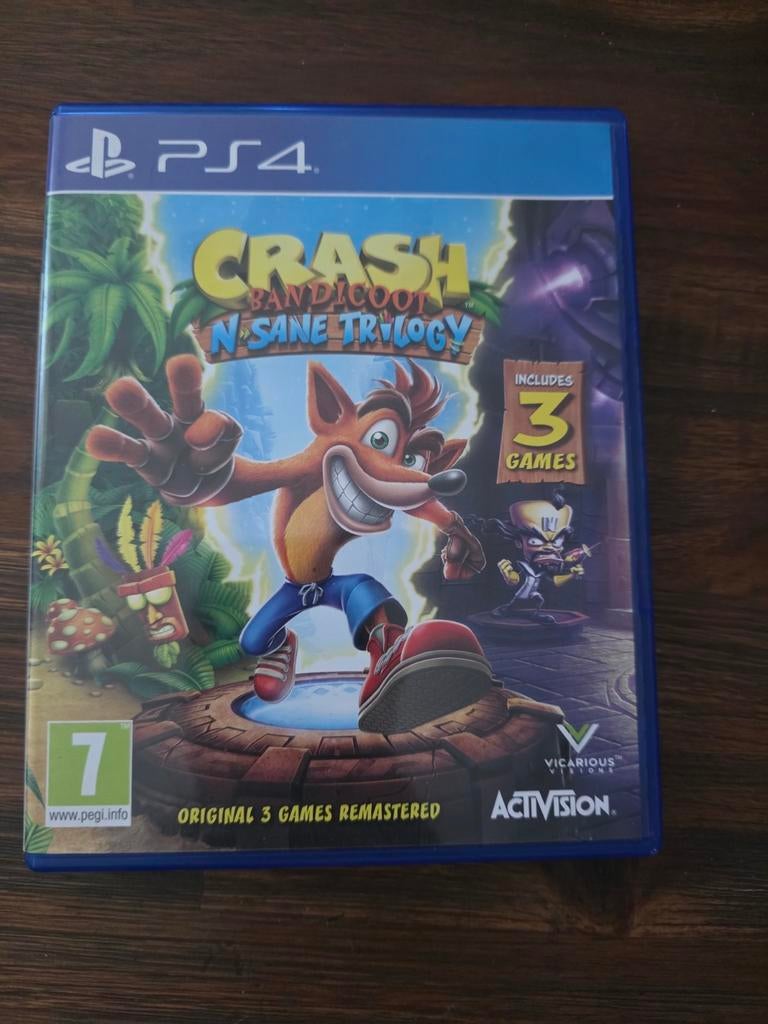 Crash Bandicoot N. Sane Trilogy PS4 - Zo goed als nieuw, 1 speler, Ophalen of Verzenden, Zo goed als nieuw, Platform
