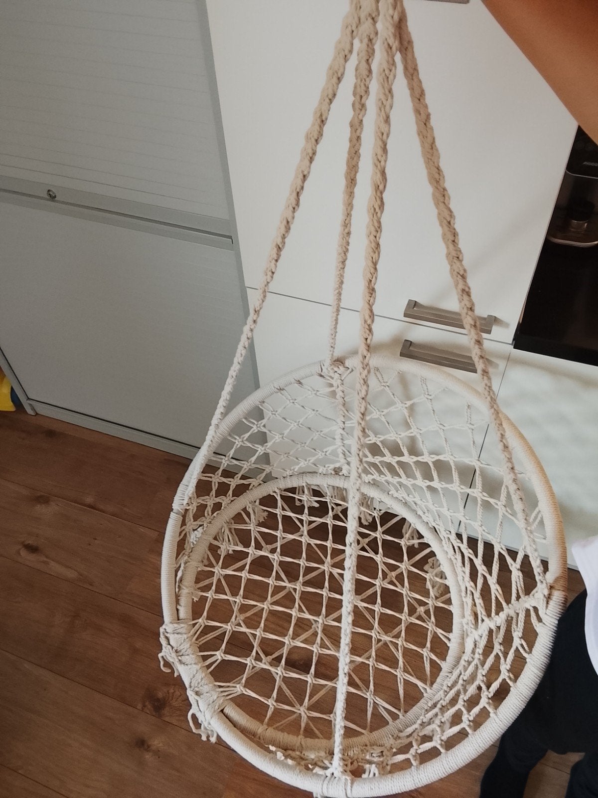 Tillvex Macrame Hangstoel - Nieuw, Huis en Inrichting, Stoelen, Tillvex, Wit, Onbekend, Nieuw