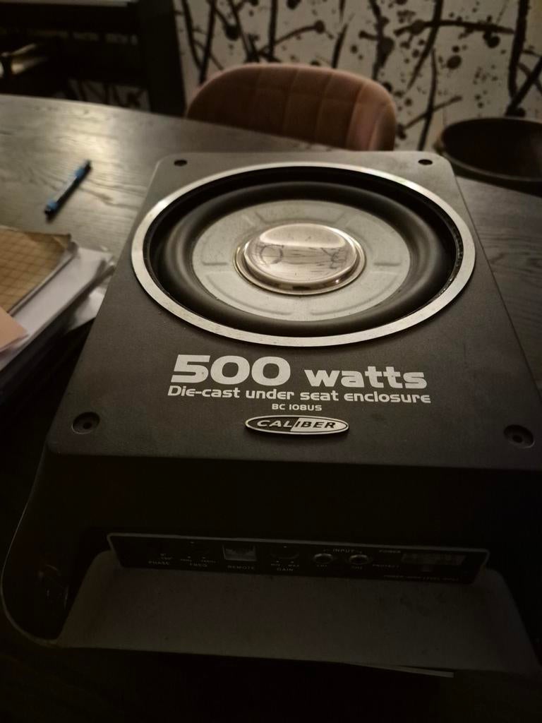 Caliber BC108US subwoofer 500 watt, Ophalen of Verzenden