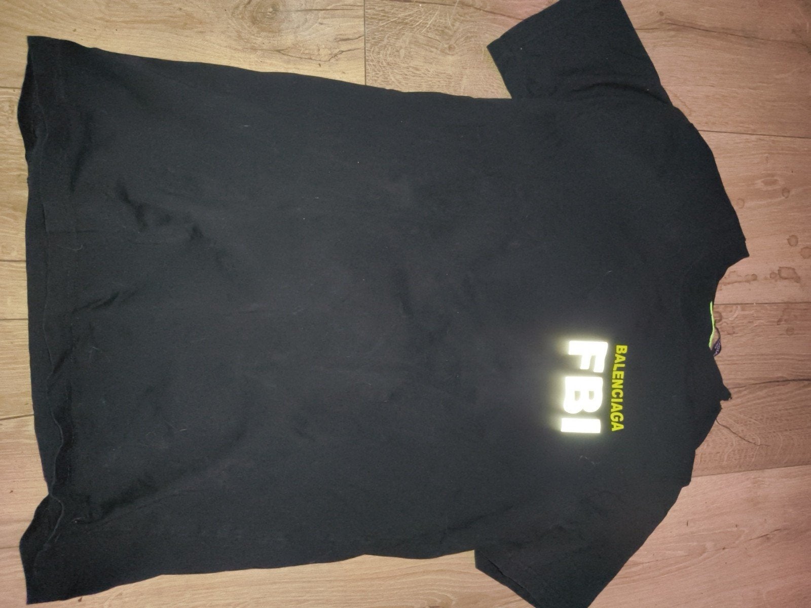 Balenciaga FBI T-shirt Zwart - Zo goed als nieuw, Maat 52/54 (L), Zwart, Ophalen of Verzenden, Zo goed als nieuw