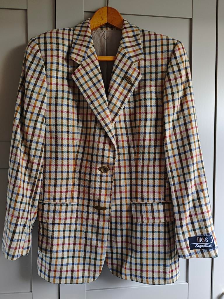 Daks Signature Geruit Jasje - Zo goed als nieuw, Maat 38/40 (M), Overige kleuren, Daks Signature, Ophalen of Verzenden