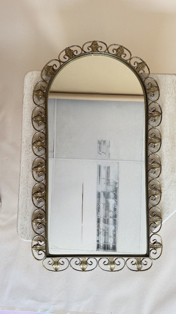 Vintage DeKnudt spiegel, Ophalen, Minder dan 50 cm, Gebruikt, Minder dan 100 cm