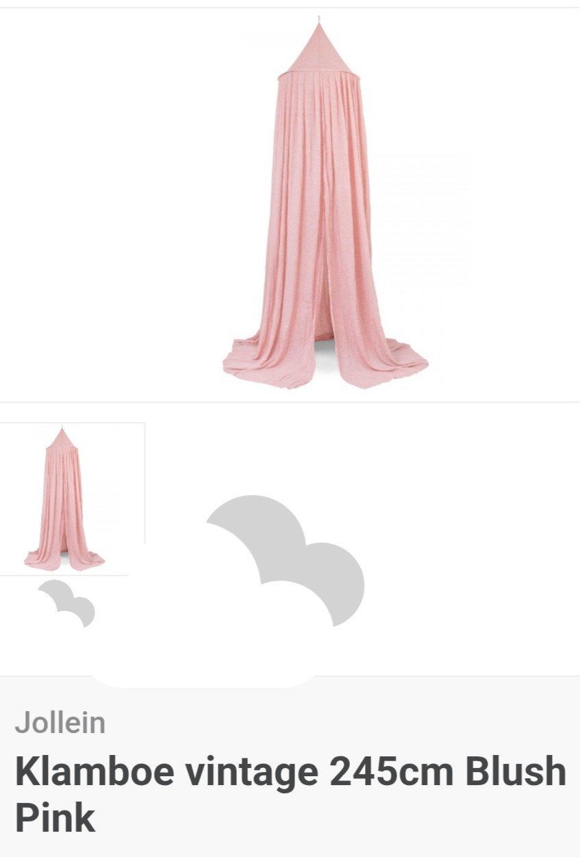 Jollein Klamboe Vintage Blush Pink, Ophalen, Jollein, Zo goed als nieuw, Wasbaar