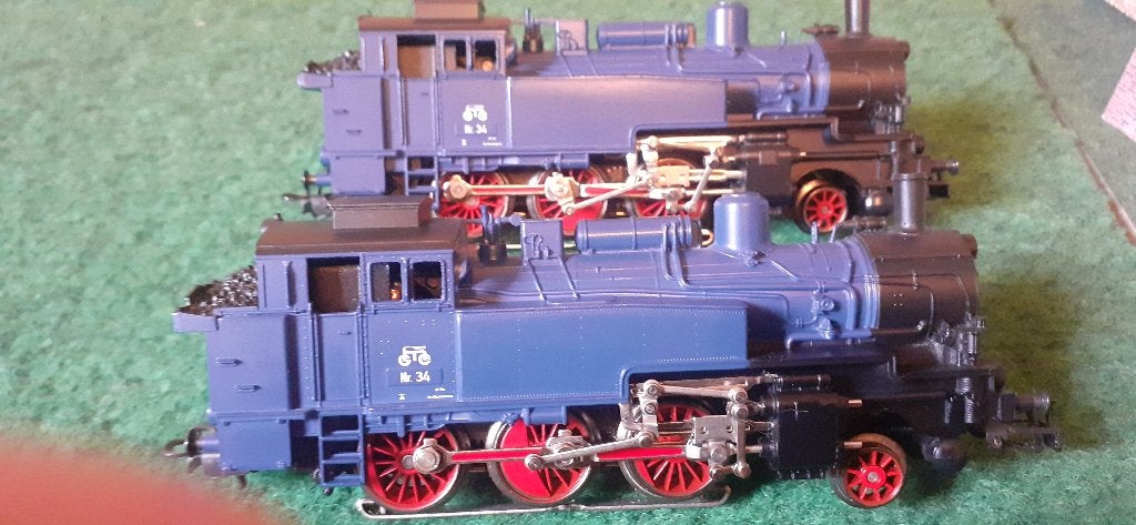 Marklin 2 x 3095.10 Br 74, Wisselstroom, Locomotief, Analoog, Ophalen of Verzenden
