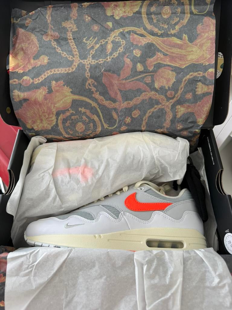 Patta X Nike Air Max 1 - Hyper Crimson- US8.0,EU41.0,UK7.0, Wit, Nieuw, Ophalen of Verzenden, Sneakers of Gympen