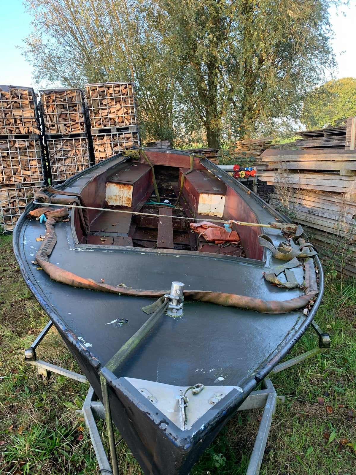 Stalen boot sloep 6 meter - Opknapper, Ophalen of Verzenden, Gebruikt