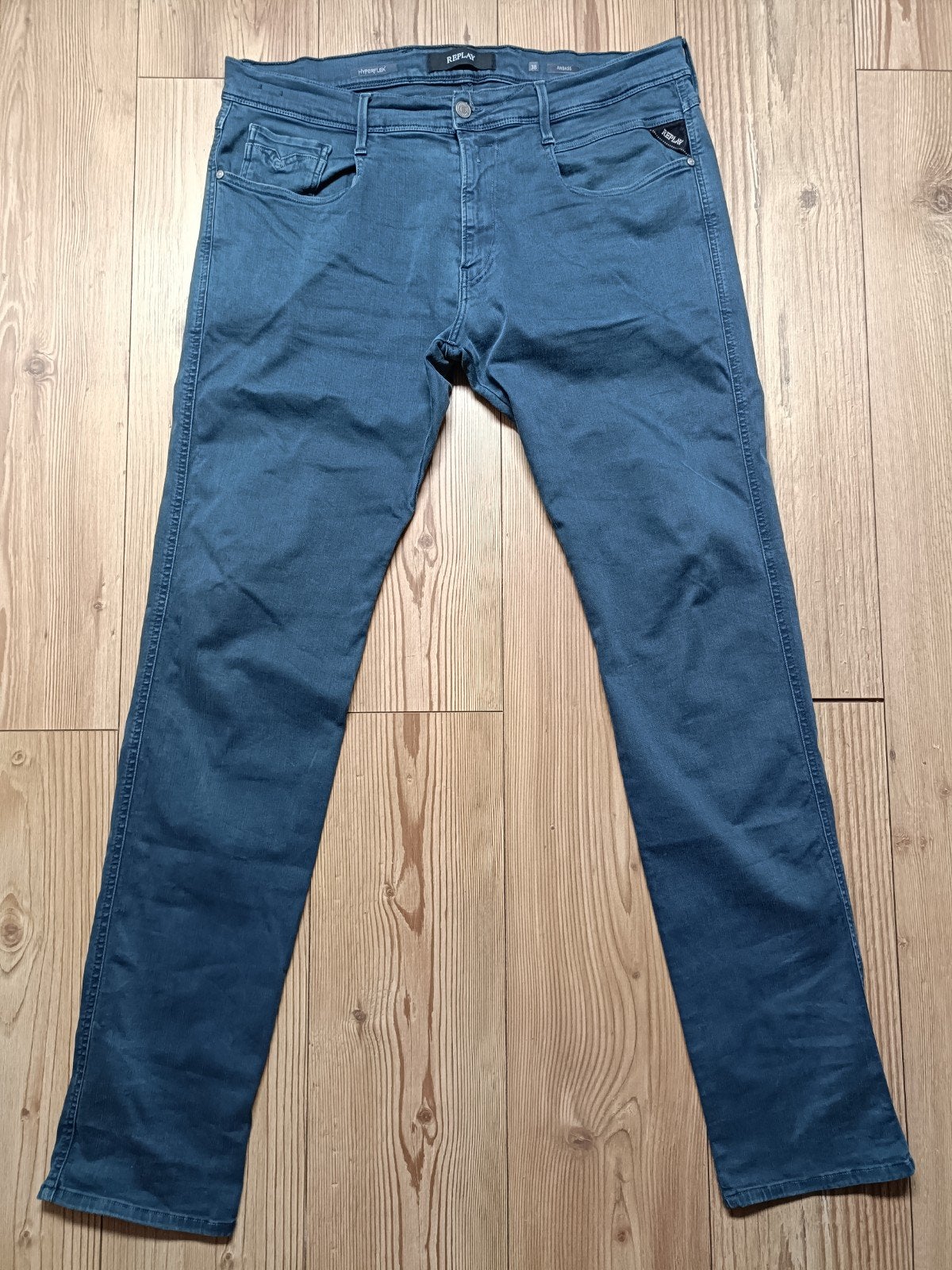 Replay anbass hyperflex maat 38-36, Ophalen of Verzenden, Zo goed als nieuw, Blauw, W36 - W38 (confectie 52/54)