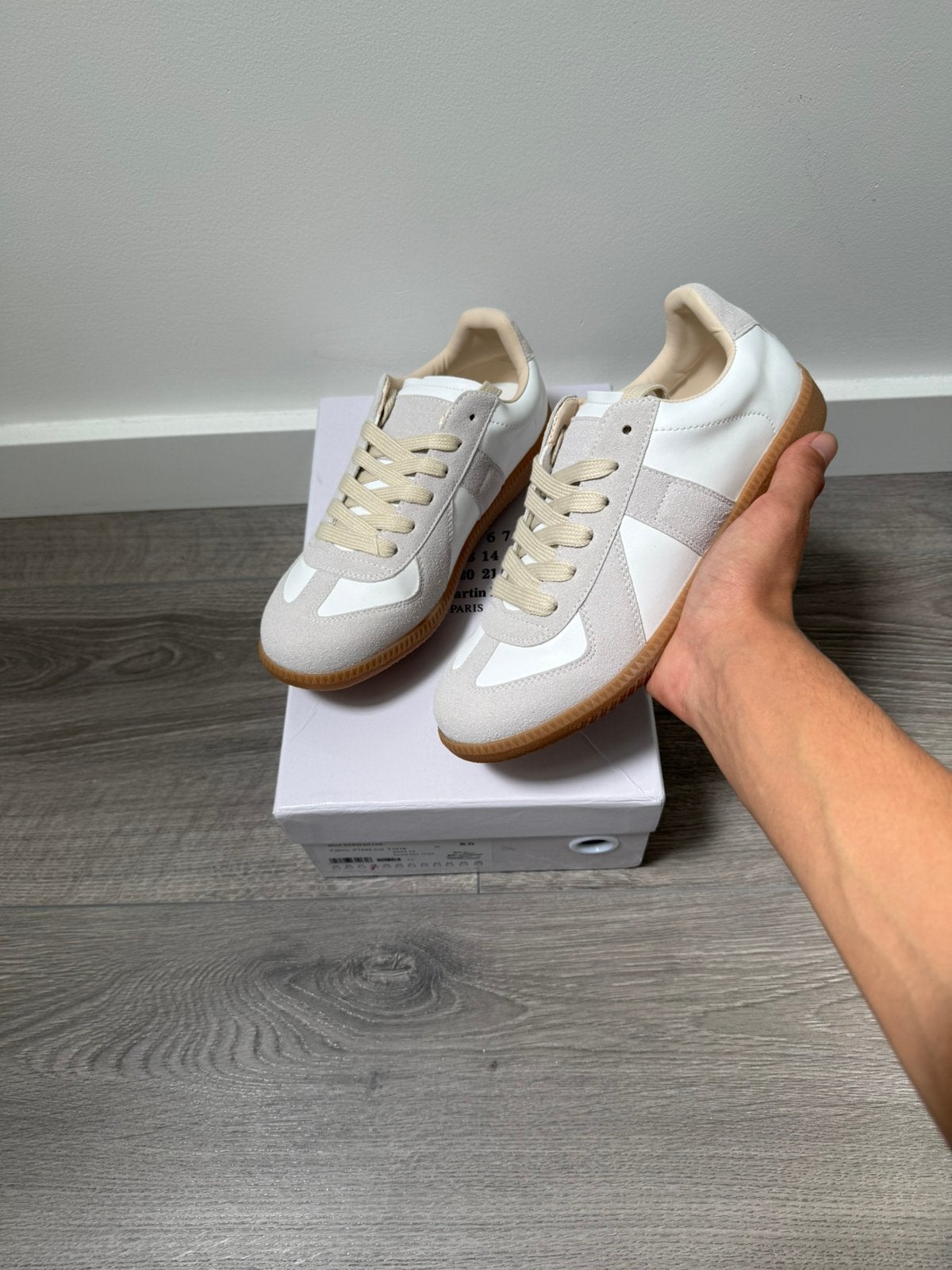 Maison Margiela Replica Sneakers - White / Light Grey / Gum, Kleding | Heren, Schoenen, Wit, Nieuw, Ophalen of Verzenden, Sneakers of Gympen