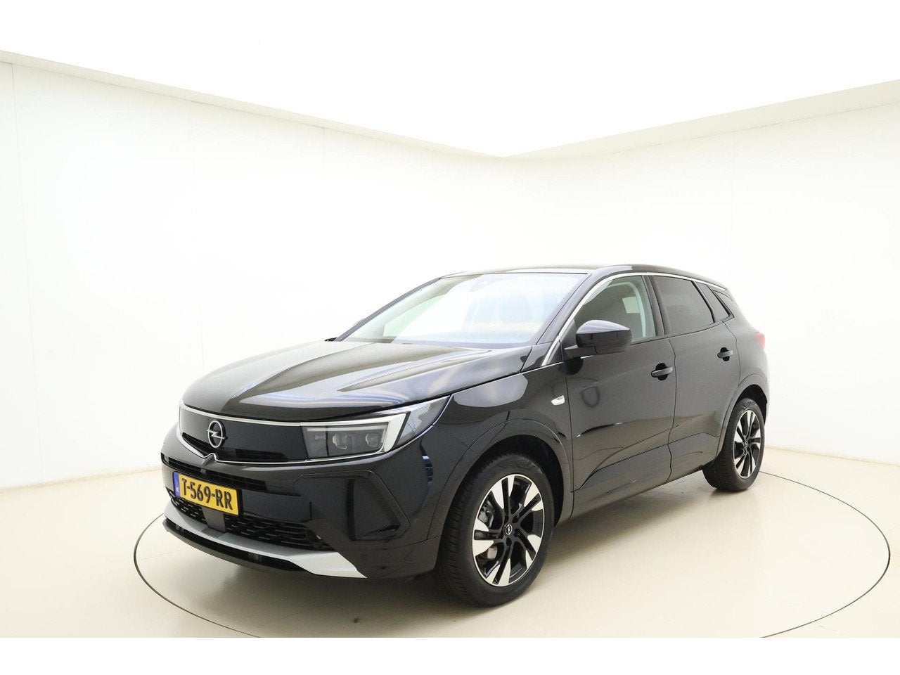 Opel Grandland 1.2 Turbo GS Line 130 PK Automaat | Elektrisc, Auto's, 15 km/l, Gebruikt, 1199 cc, Zwart