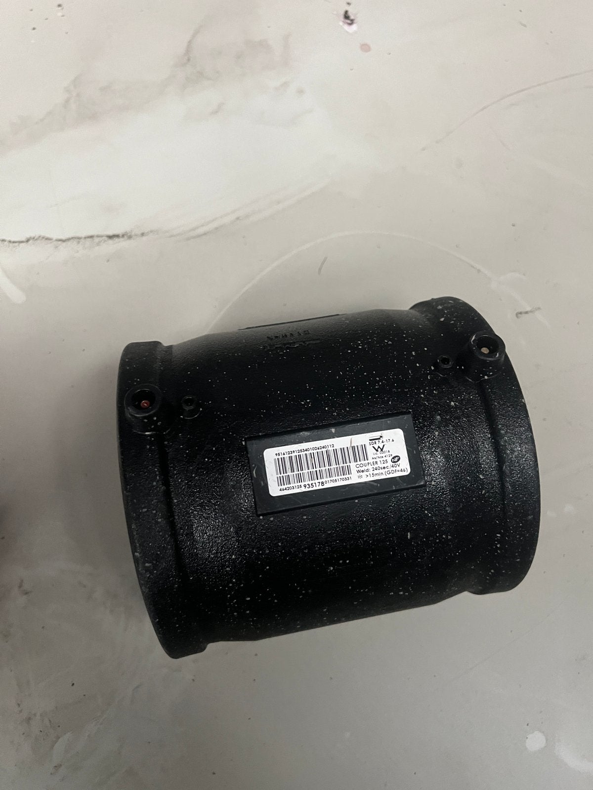 Plasson koppeling elektrolas 125mm, Ophalen, Pvc, Overige typen, Nieuw