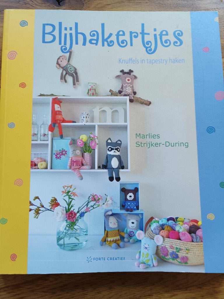 Blijhakertjes knuffels in tapestry haken, Ophalen of Verzenden, Nieuw, Breien en Haken, Marlies Strijker During