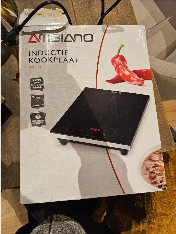 Inductie kookplaat, Witgoed en Apparatuur, Kookplaten, Ophalen, Gebruikt, 3 kookzones of minder, Inductie