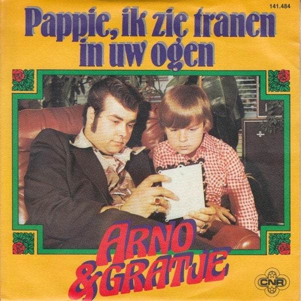 Juke-Box Single (1978) Arno & Gratje - Pappie ik zie Tranen, Fotohoes, 7 inch, Ophalen of Verzenden, Overige typen
