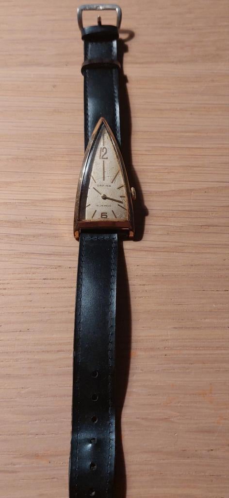 Vintage Orfina Polshorloge - Zeldzaam Driehoekig Design, Sieraden, Tassen en Uiterlijk, Horloges | Heren, Overige merken, Polshorloge