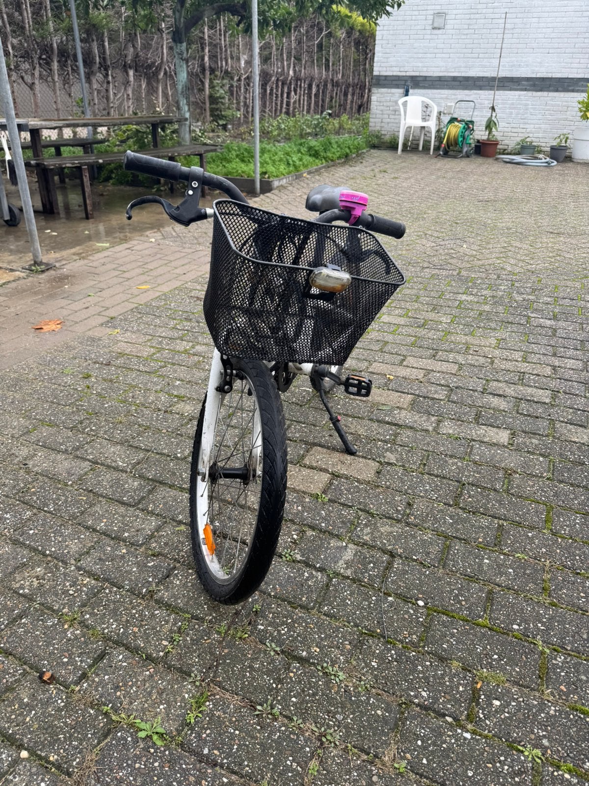 Riverside kinderfiets – Wit – Met fietsmand, Ophalen, Zo goed als nieuw, Staal