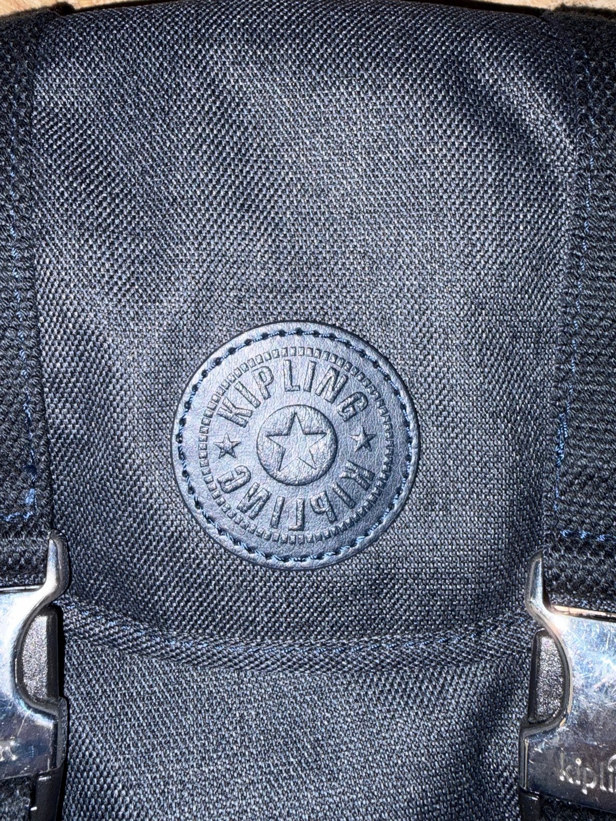 Kipling rugzak, donkerblauw, zo goed als nieuw, Kipling, Ophalen of Verzenden, 30 tot 45 cm, Minder dan 25 cm