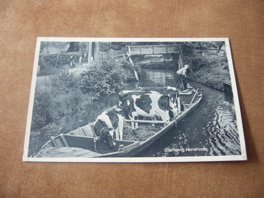 GIETHOORN  =  VEEVERVOER, Ophalen of Verzenden, 1920 tot 1940, Ongelopen, Overijssel