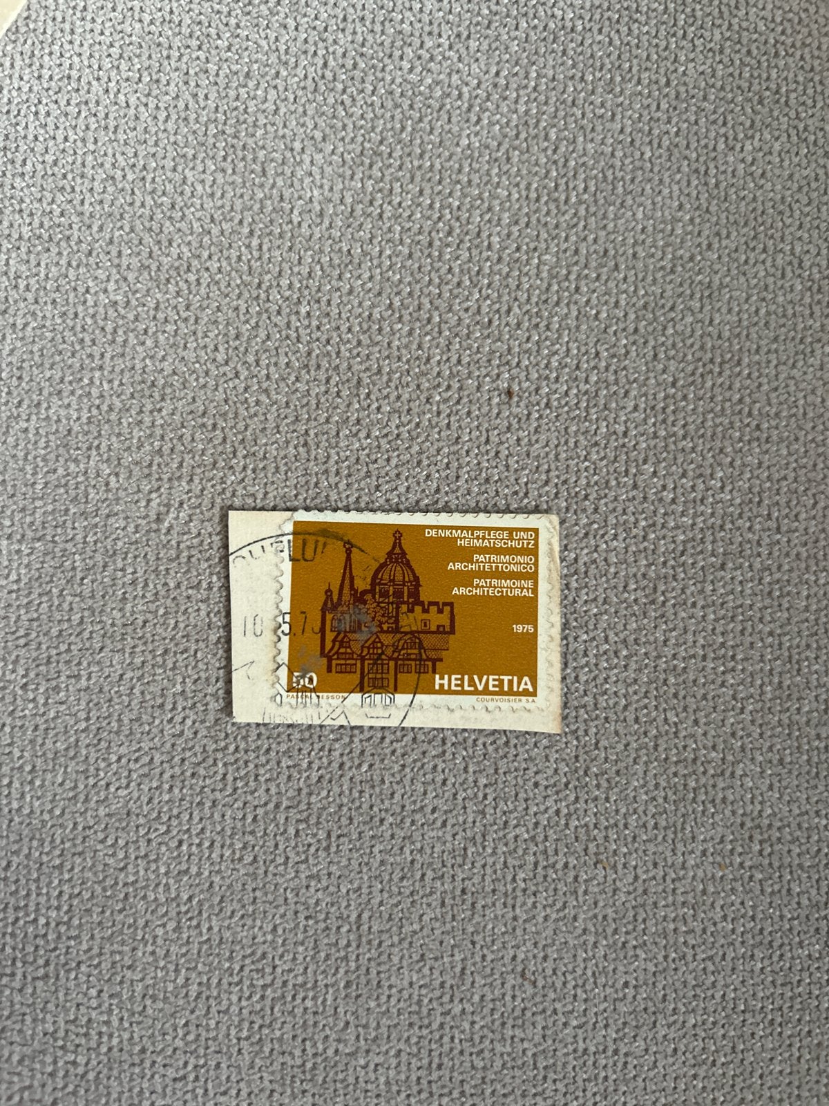 Zegel Helvetia 1975 - Gestempeld, Ophalen of Verzenden, Overige landen, Gestempeld