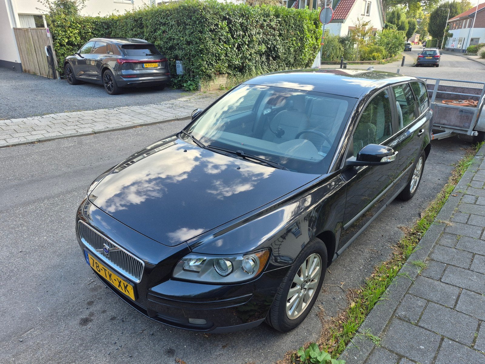 Volvo V50 1.8 2006 Zwart - nieuwe APK - roestvrij, Voorwielaandrijving, 125 pk, 1281 kg, 4 cilinders