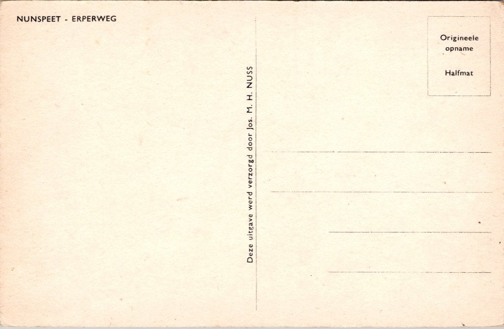 Nunspeet - 9 oude ansichtkaarten I, Verzamelen, Ansichtkaarten | Nederland, Verzenden, 1940 tot 1960, Ongelopen, Gelderland