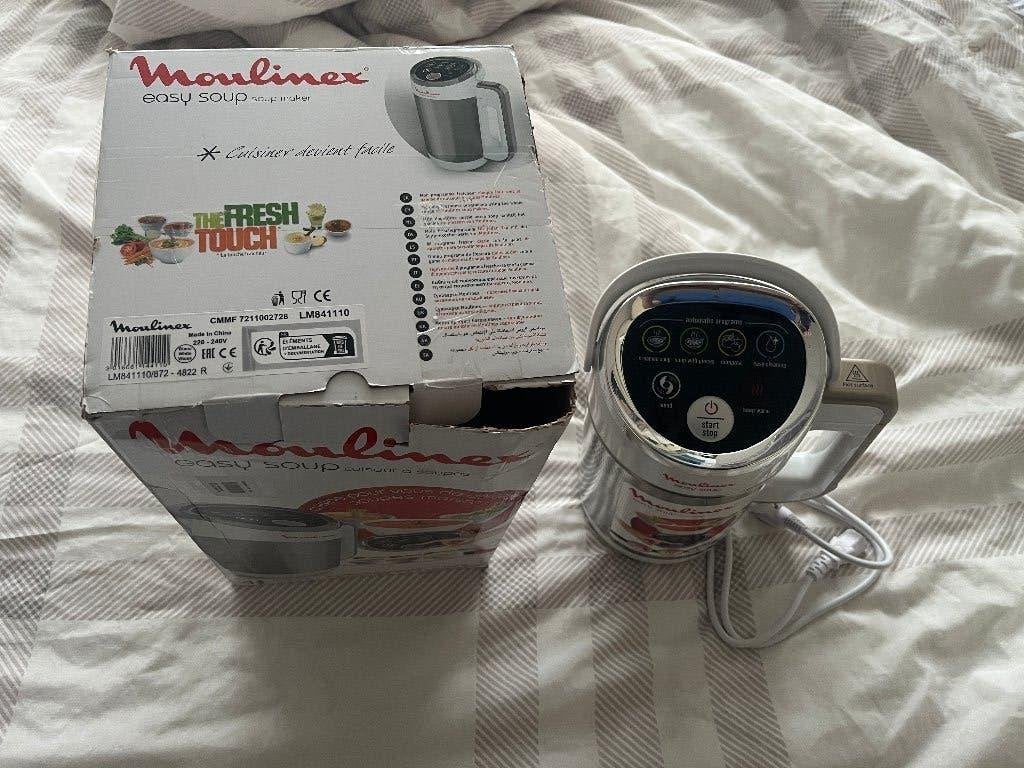 Moulinex Easy Soup Soup Maker (LM841110), Witgoed en Apparatuur, 1 tot 2 liter, Ophalen of Verzenden, Zo goed als nieuw, 3 snelheden of meer