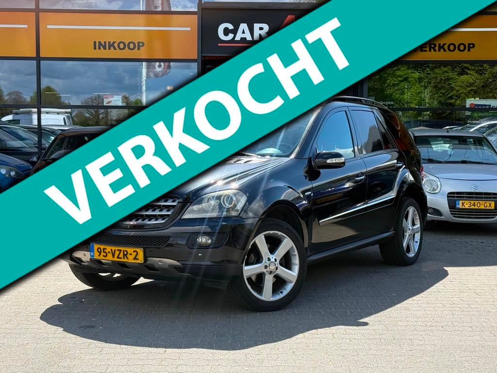 Mercedes-Benz M-klasse 320 CDI LEDER/DAKJE/CARPLAY/APK 11-12, Auto's, Automaat, Gebruikt, Zwart, 2987 cc