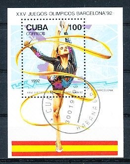 Cuba 1992 M2553 blok 127 gest., Ophalen of Verzenden, Gestempeld, Midden-Amerika