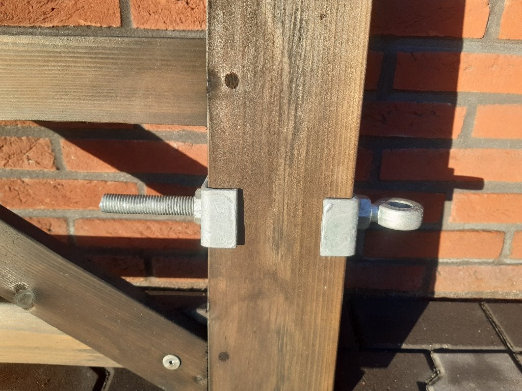 Loophekje, poortje, weidehek, houten hek, Dura2, landhek 150, Ophalen, Met poort, Nieuw, Tuinhek
