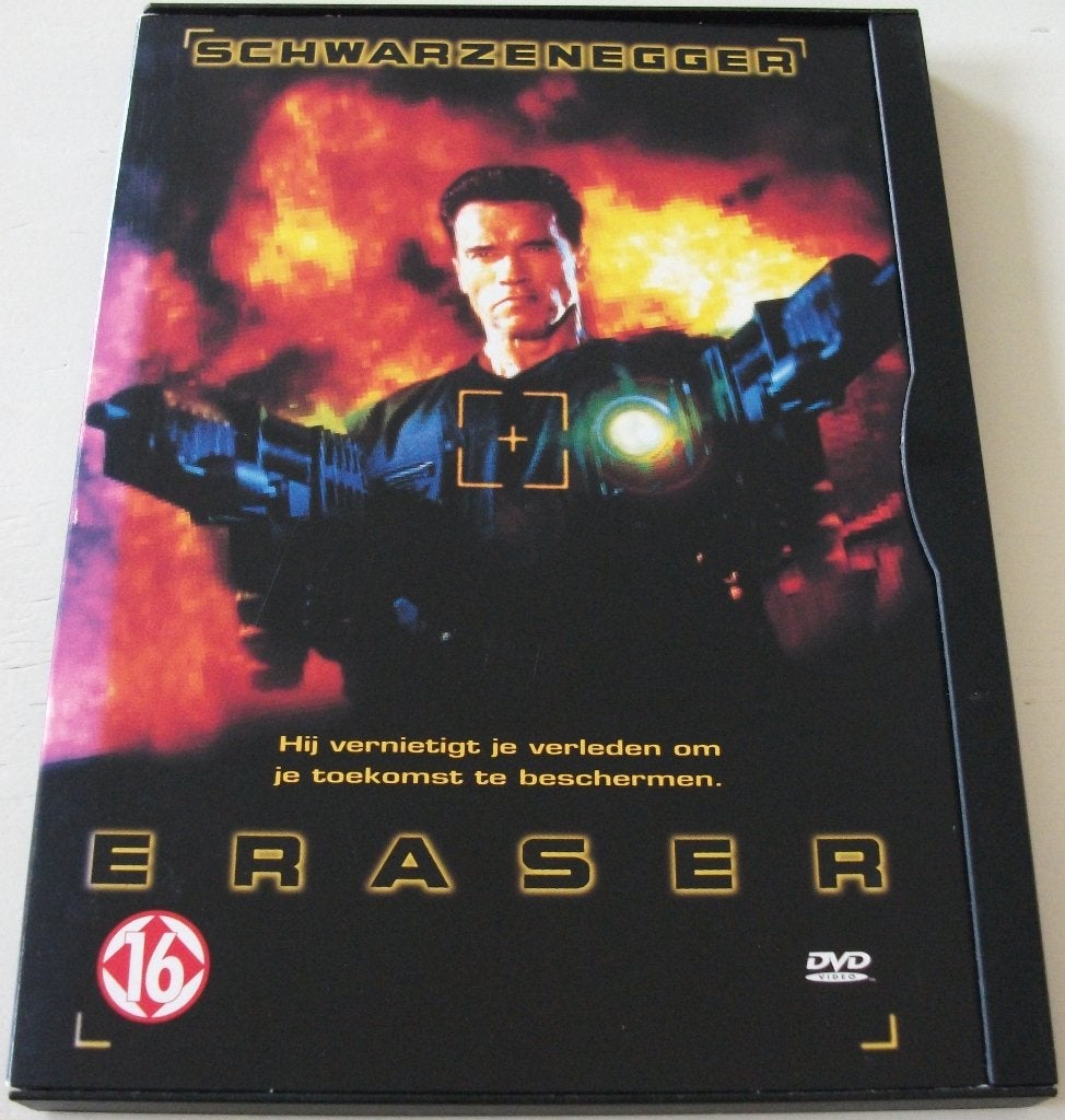 Dvd *** ERASER *** Witness Protection Program, Engels, Vanaf 16 jaar, Nederlands, Actie