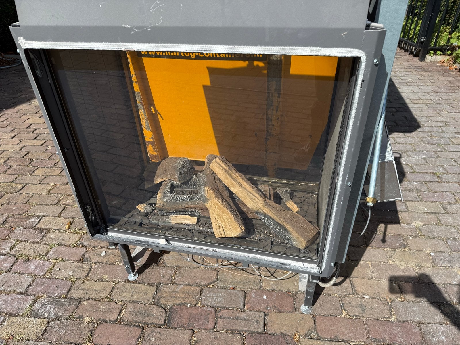 Nette gashaard met afstandsbediening, Ophalen, Gebruikt, Inbouwhaard, Gashaard