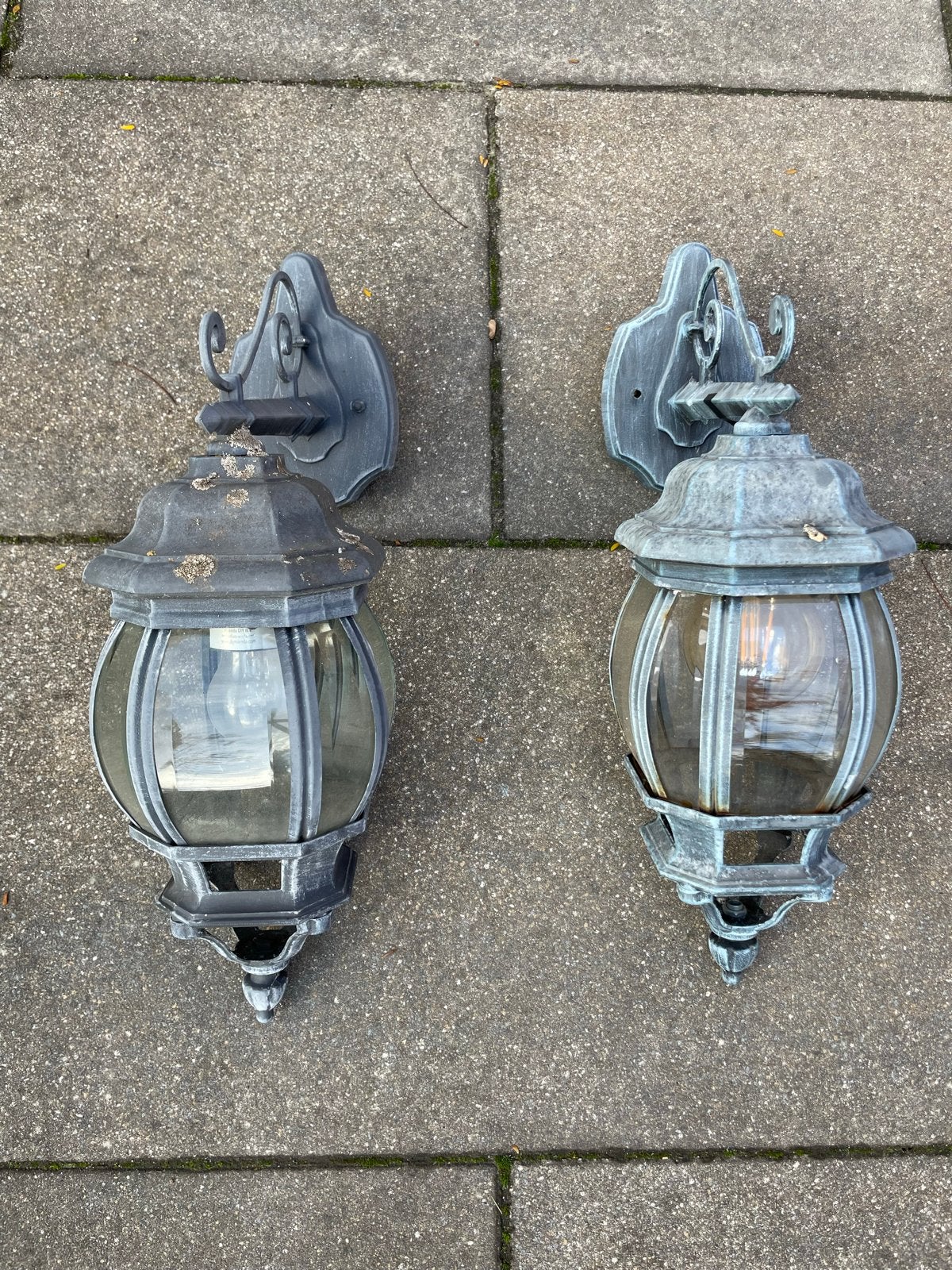 Set van 2 Vintage Buitenlampen - Klassiek Design, Ophalen