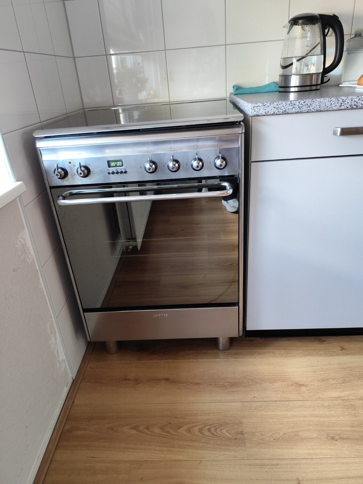 Smeg gasfornuis met oven, Ophalen, Gebruikt, 60 cm of meer, 4 kookzones