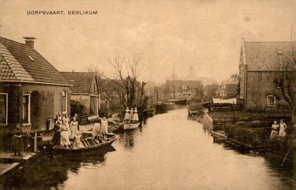 Berlikum Dorpsvaart # 8, Verzenden, 1920 tot 1940, Ongelopen, Friesland