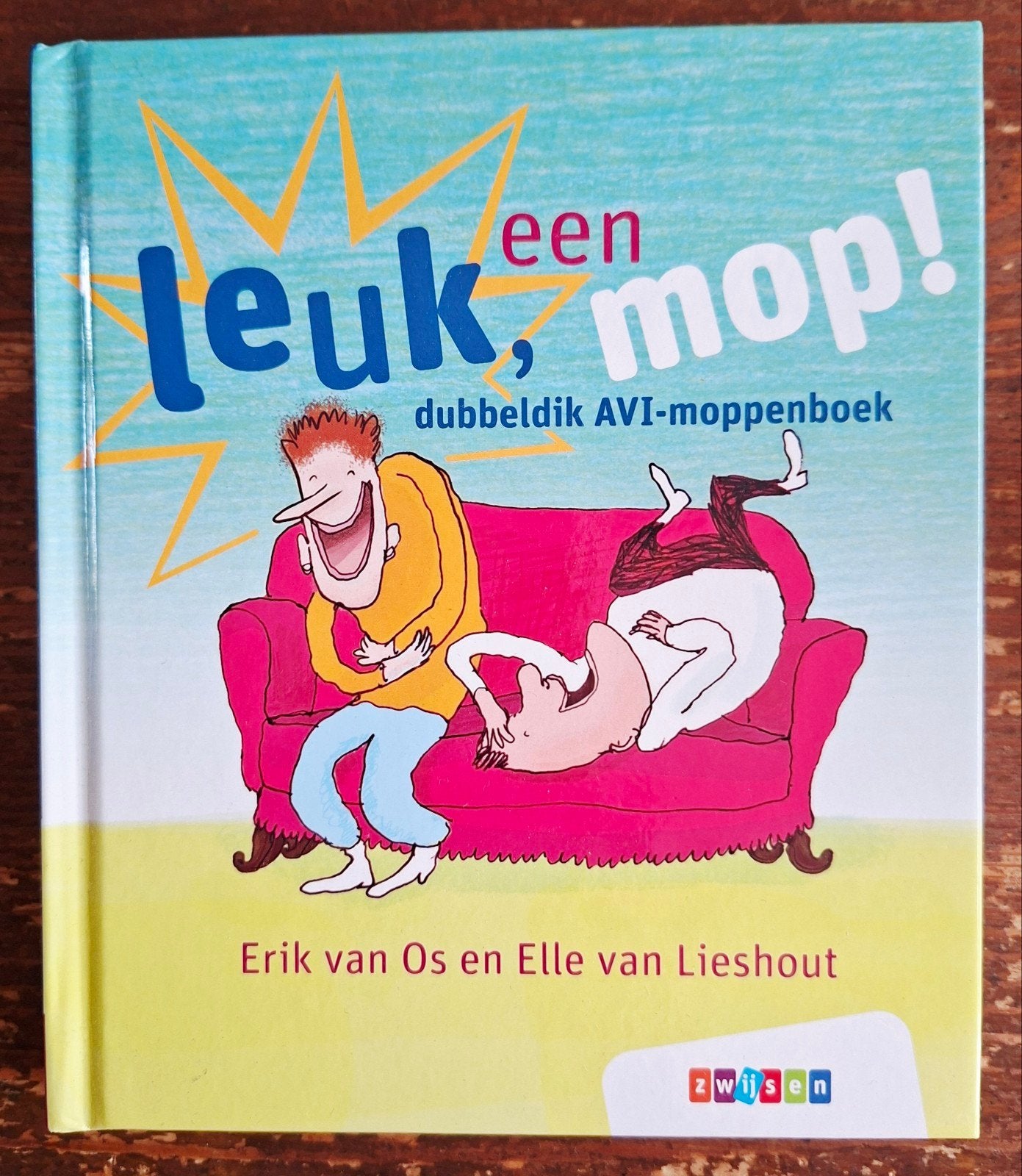Leuk, een mop! Dubbeldik AVI-moppenboek, Ophalen of Verzenden, Zo goed als nieuw, Fictie algemeen