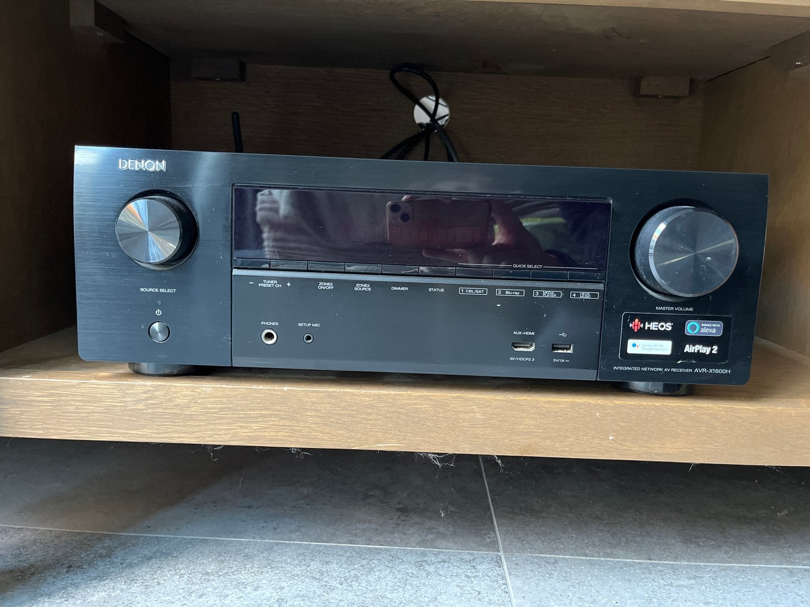 Denon AVR-X1600H AV-receiver - Zo goed als nieuw, Overige systemen, Denon, Ophalen of Verzenden, Zo goed als nieuw