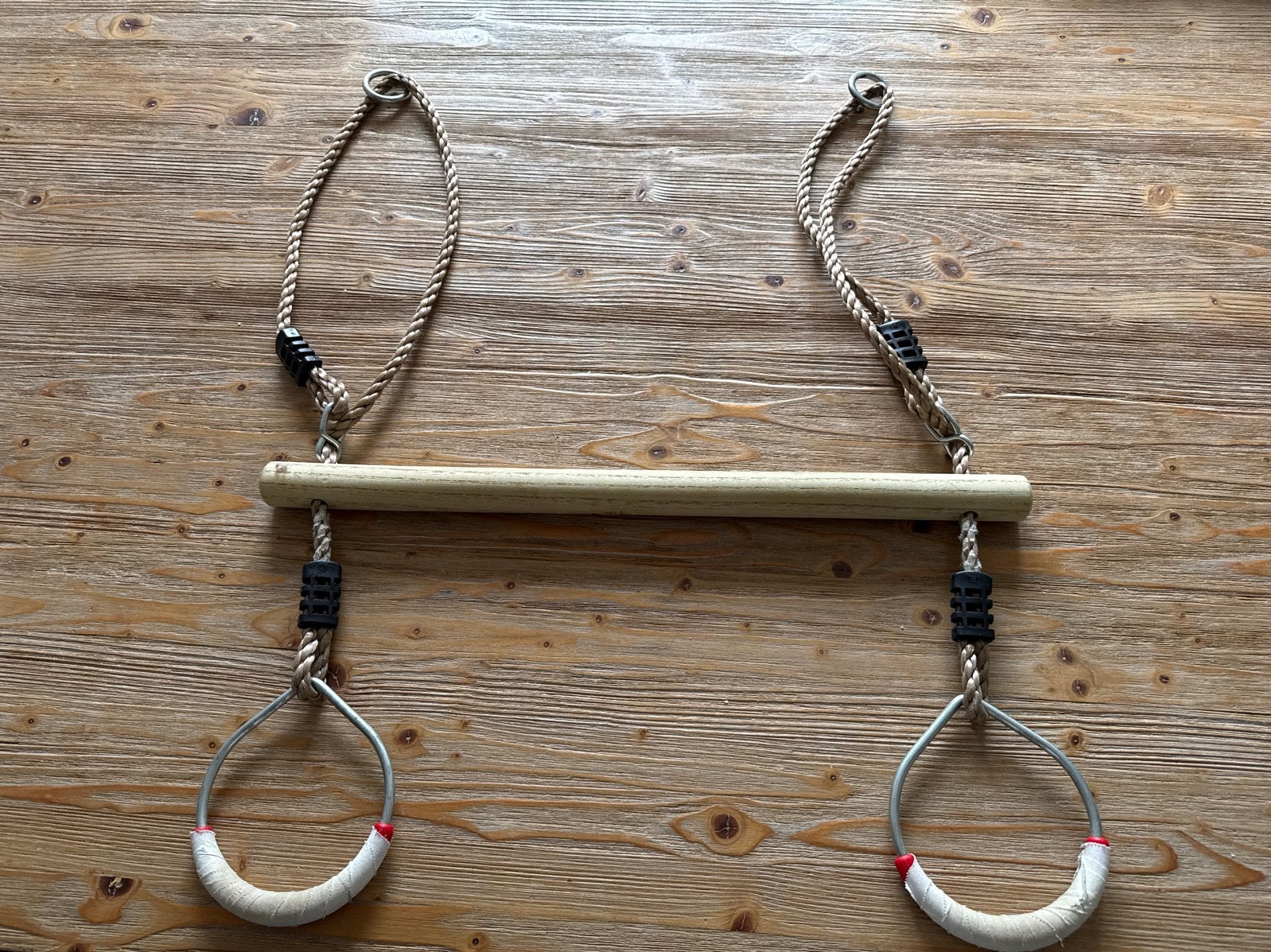Houten Trapeze met Ringen voor Kinderen, Kinderen en Baby's, Ophalen, Nieuw, Schommel, Aanbouwonderdeel