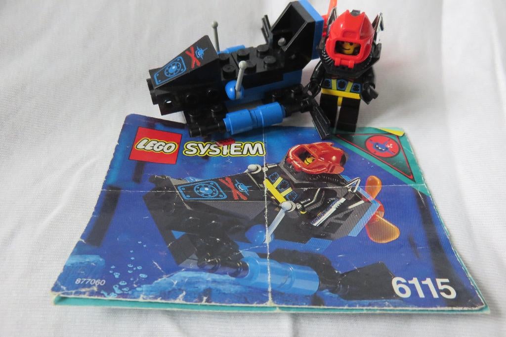 Lego aquazone, set 6115, shark scout, Ophalen of Verzenden, Gebruikt, Complete set, Lego