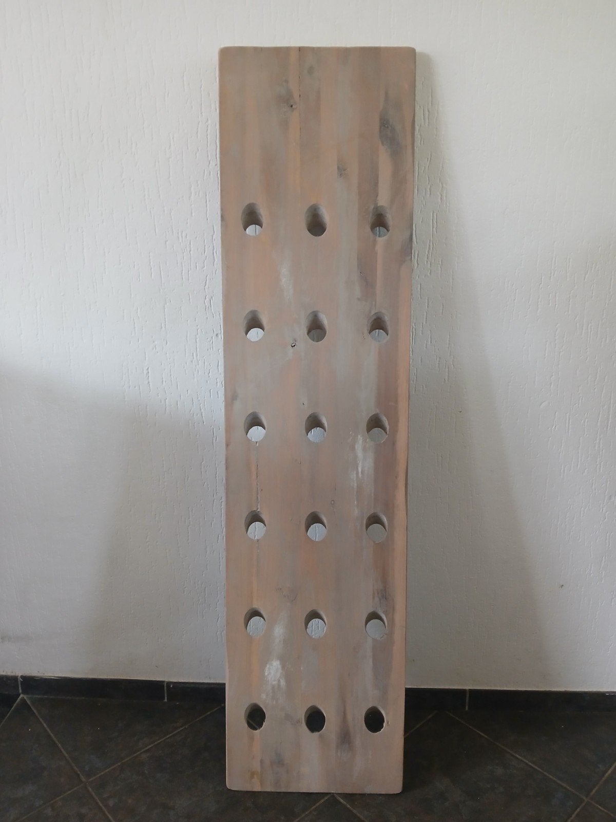 Mooi wijnrek trilplank nieuw, Ophalen of Verzenden, Nieuw, Hout, 15 tot 25 flessen