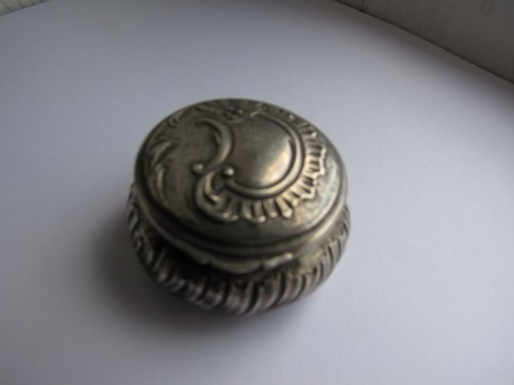 Zilveren poederdoos, Antiek en Kunst, Verzenden, Zilver
