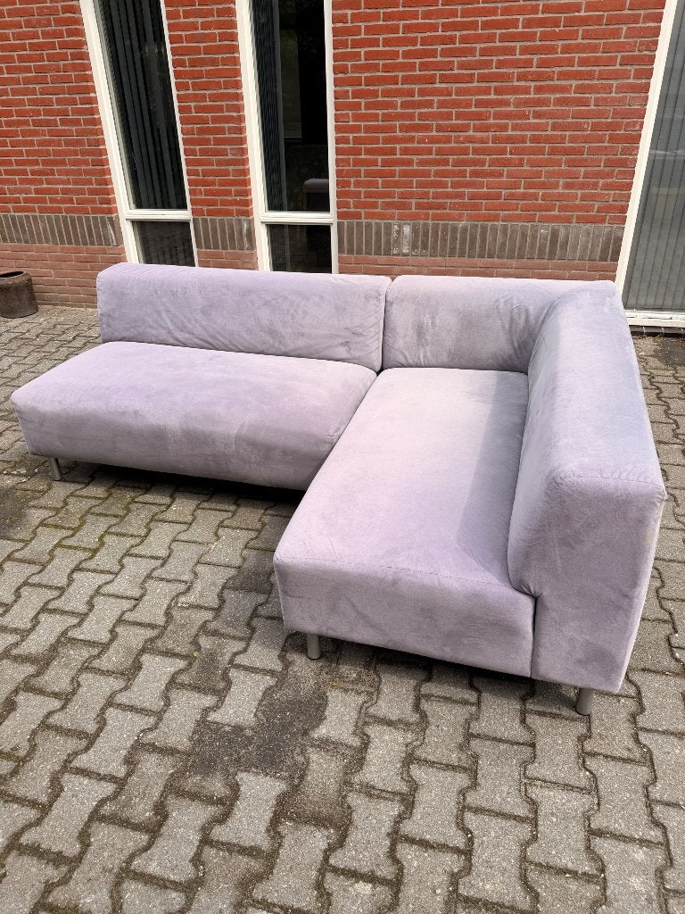 Grijze hoekbank 3-zits, Huis en Inrichting, Banken | Bankstellen, Ophalen, Gebruikt, Driepersoons, 200 tot 250 cm