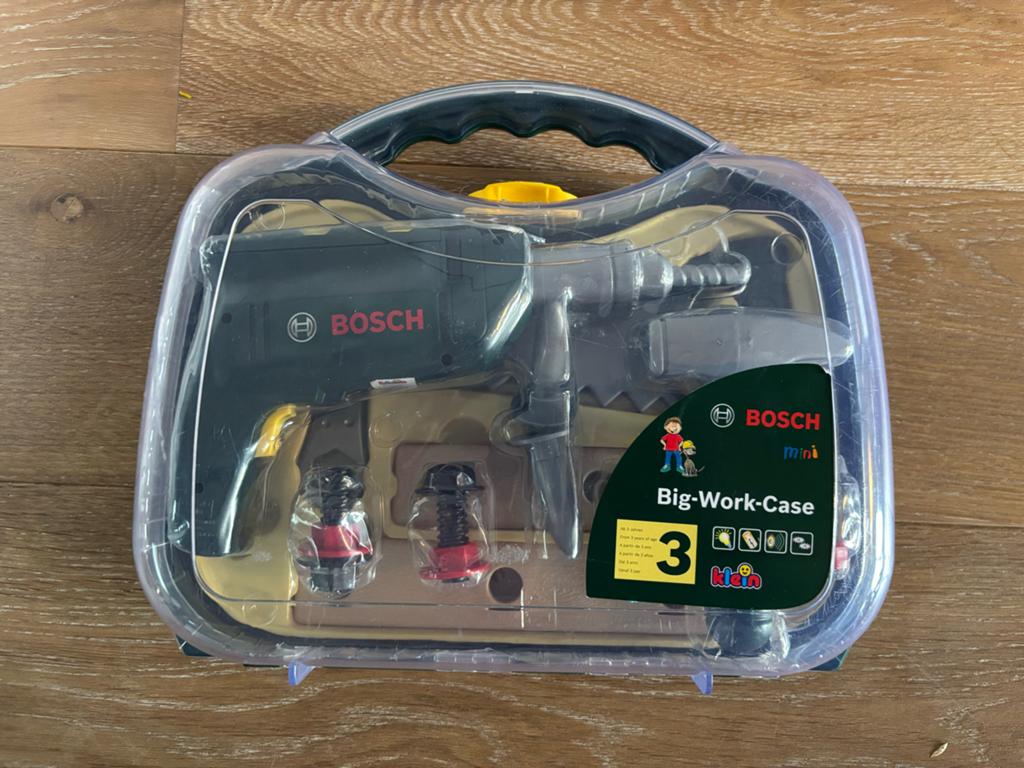Bosch Mini Big-Work-Case Speelgoed Boormachine (defect), Ophalen of Verzenden, Gebruikt, Knutselen