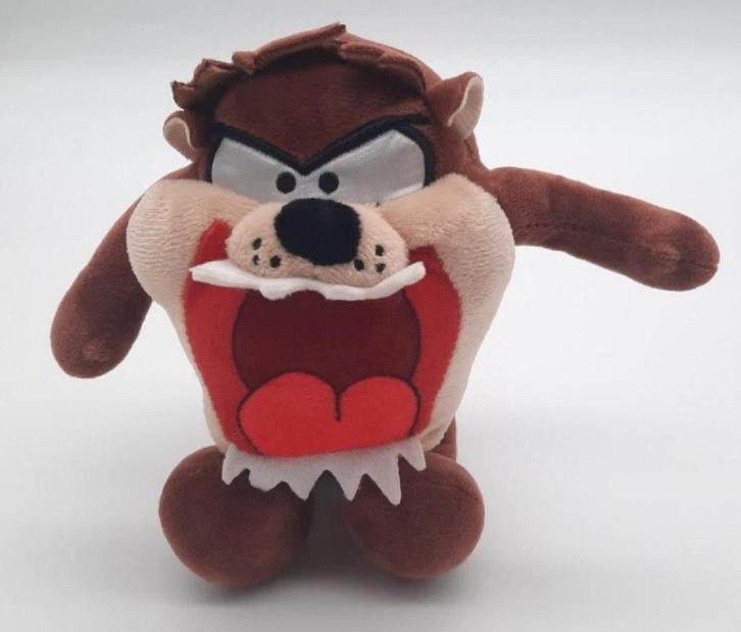 Tazmanian Devil Looney Tunes knuffeltje ca. 16cm hoog, Ophalen of Verzenden, Looney Tunes, Zo goed als nieuw, Beeldje of Figuurtje