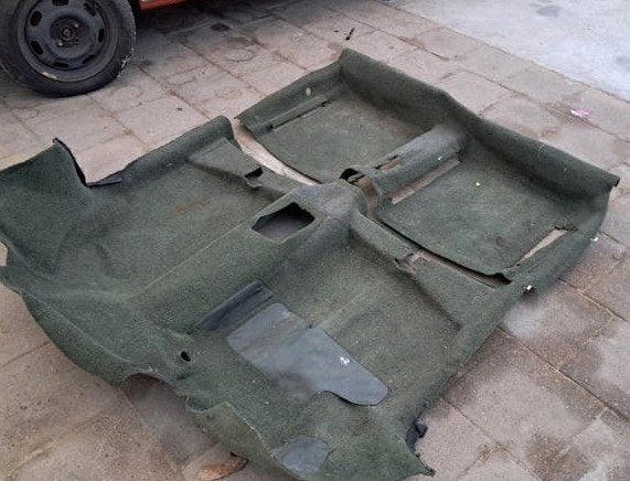 Vloerkleed VW Golf mk1 groen, Ophalen of Verzenden, Gebruikt, Oldtimer onderdelen