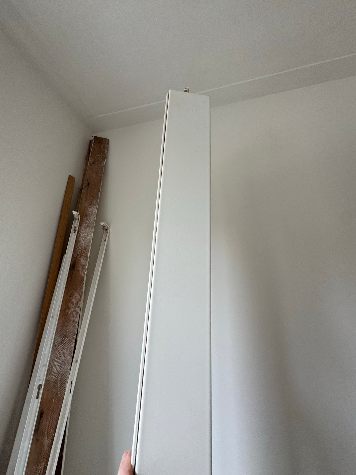 Verticale strakke radiator met handdoekrek, Ophalen, Gebruikt, Radiator, Minder dan 60 cm